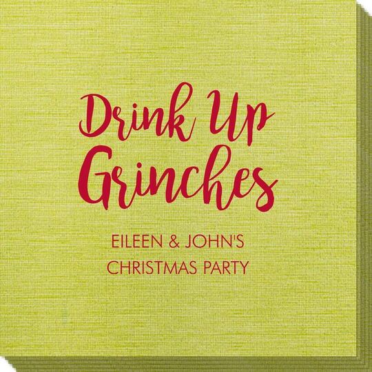 Drink Up Grinches Bamboo Luxe Napkins